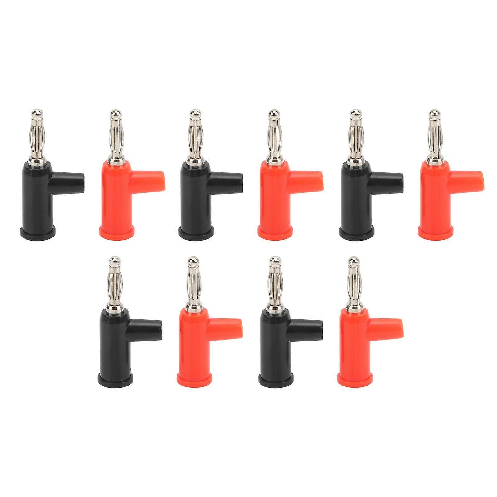 J.10028 4mm Banana Plug Stackable Solderless Banana Plug Connector For Electronic Instruments Game Console Hardware