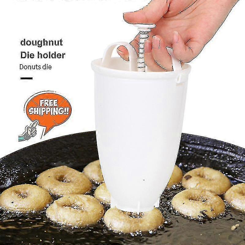Forma do pączków Easy Fast Portable Donut Maker Manual Waffle Dispenser Maszyna do pączków Arabski Waffle Plastic Lekki Deep Fry