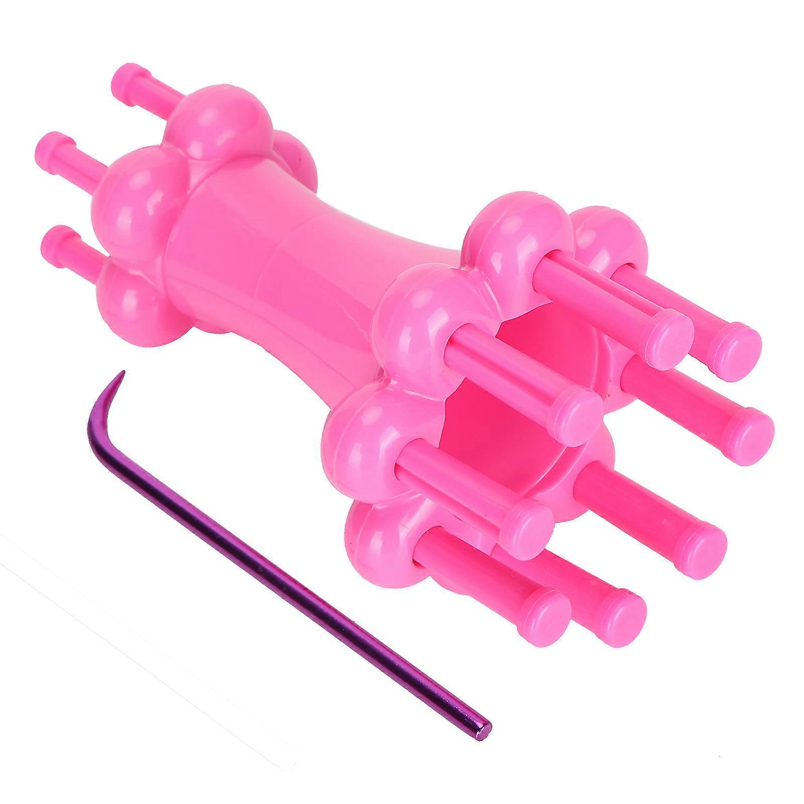 Knit Spool Loom Set 2?End Yarn Wool Knitting Device Winding Rope Winder Hook Tool