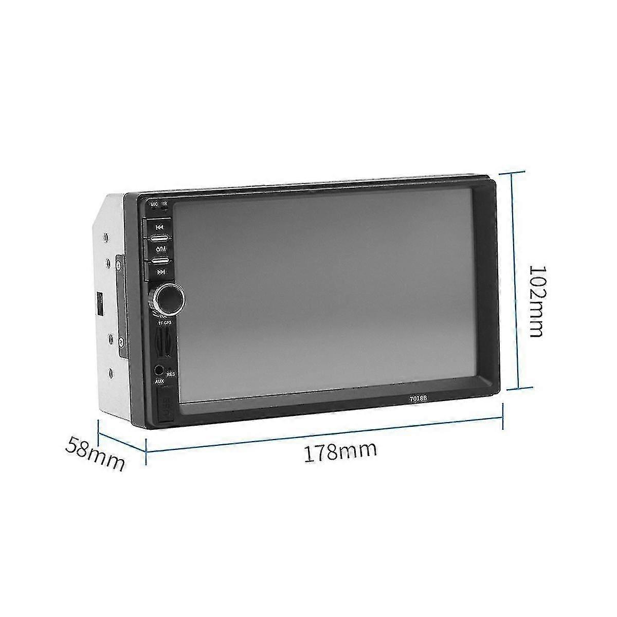 Universal 7 polegadas 2 Din Car Radio Recorder Player Touch Screen Stereo Mp5 Bluetooth Multimedia Player