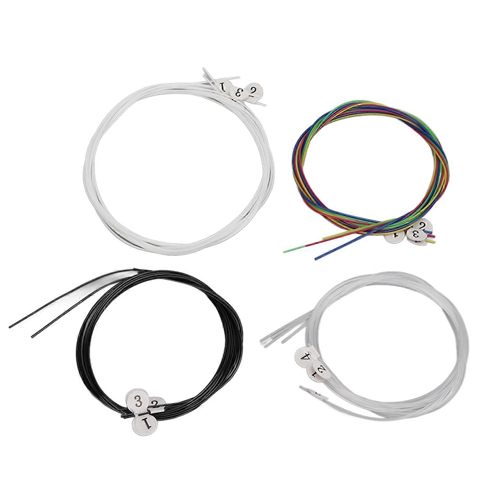 16Pcs Ukulele Multicolor Strings Universal Nylon String Replacement for Friends Colour Coating