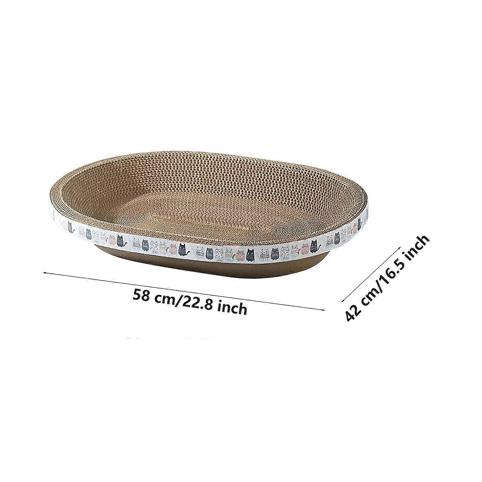 General Cats Scratching Tray Pet Scratching Board Corrugated Paper Ellipse