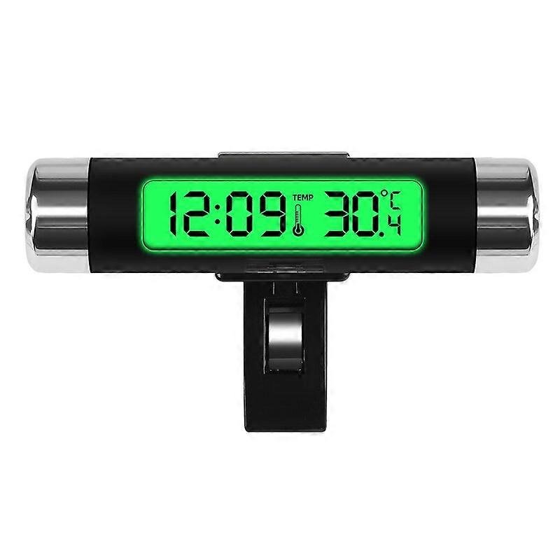 2 in 1 Car Digital LCD Clock/Temperature Display Electronic Clock Thermometer Car Digital Time Clock Car Accessory