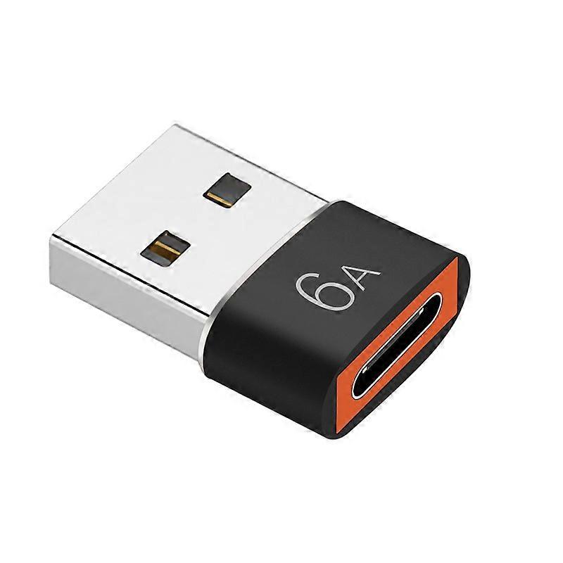 USB-C USB Adapter to Type-C OTG 6A, Male Converter to Type-C Female for MacBook Samsung S20, OTG Connector