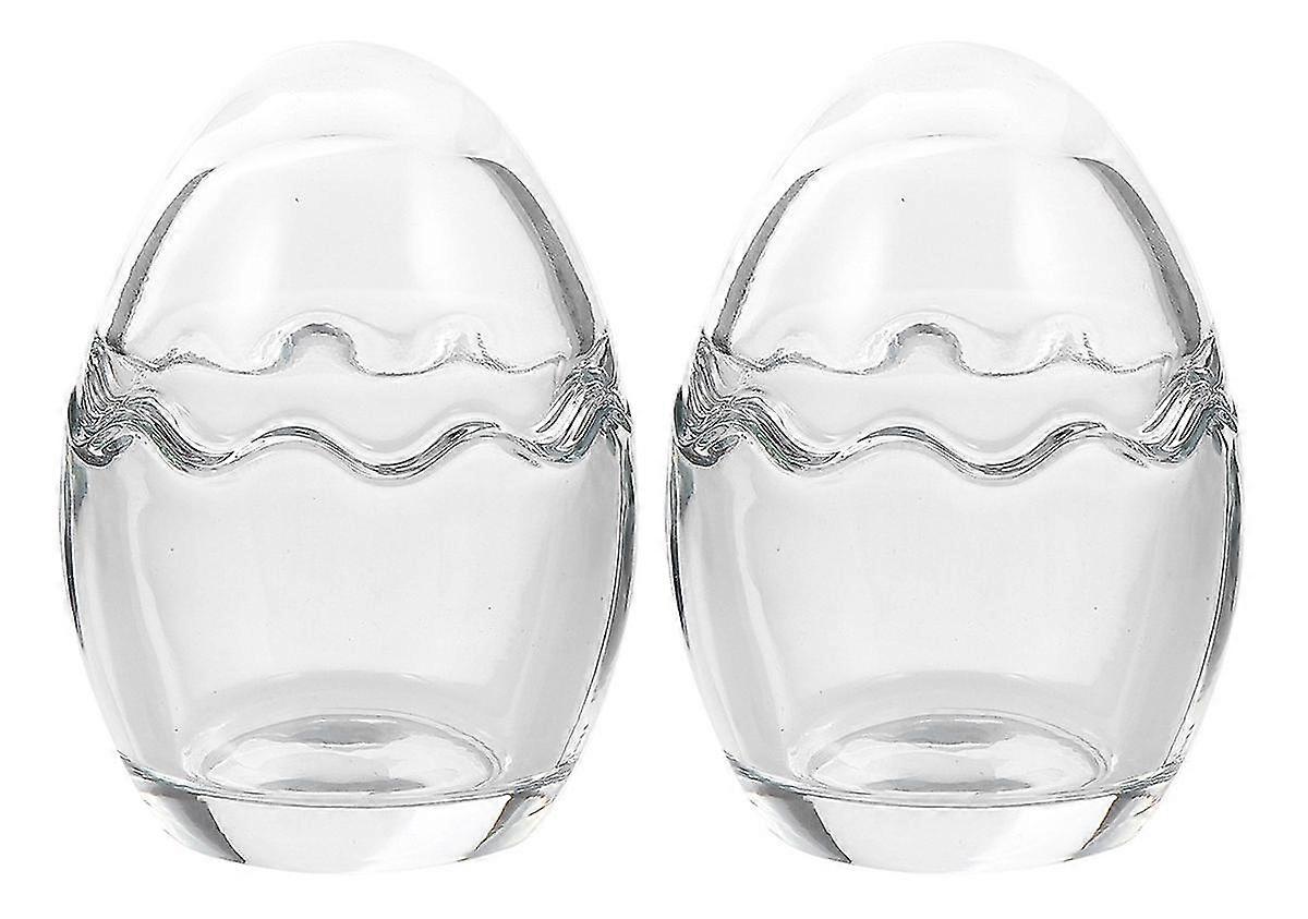 2 Crystal Pudding Cups, Egg Shape, Yogurt, (2pcs)
