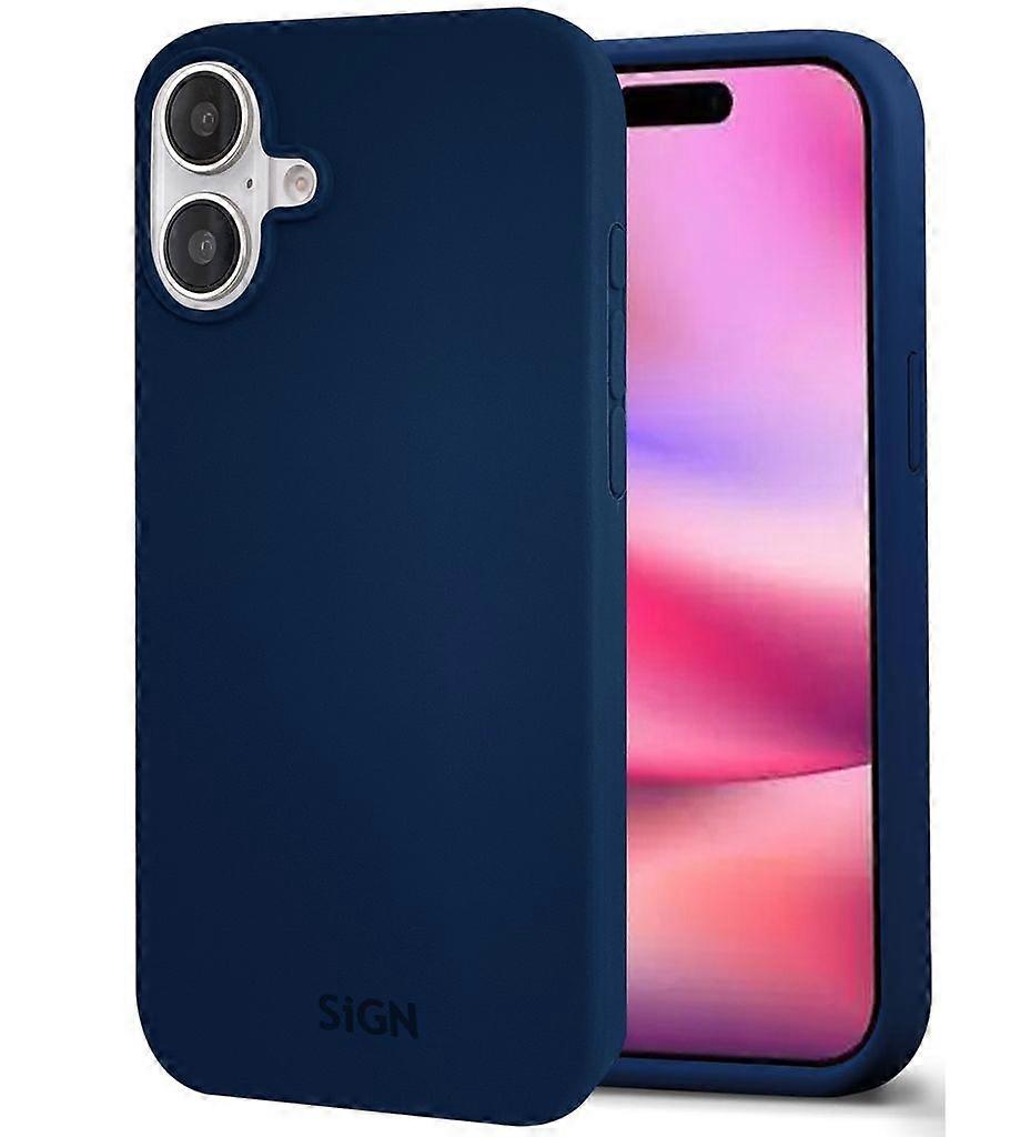 Liquid Silicone Case for iPhone 16 - Blue