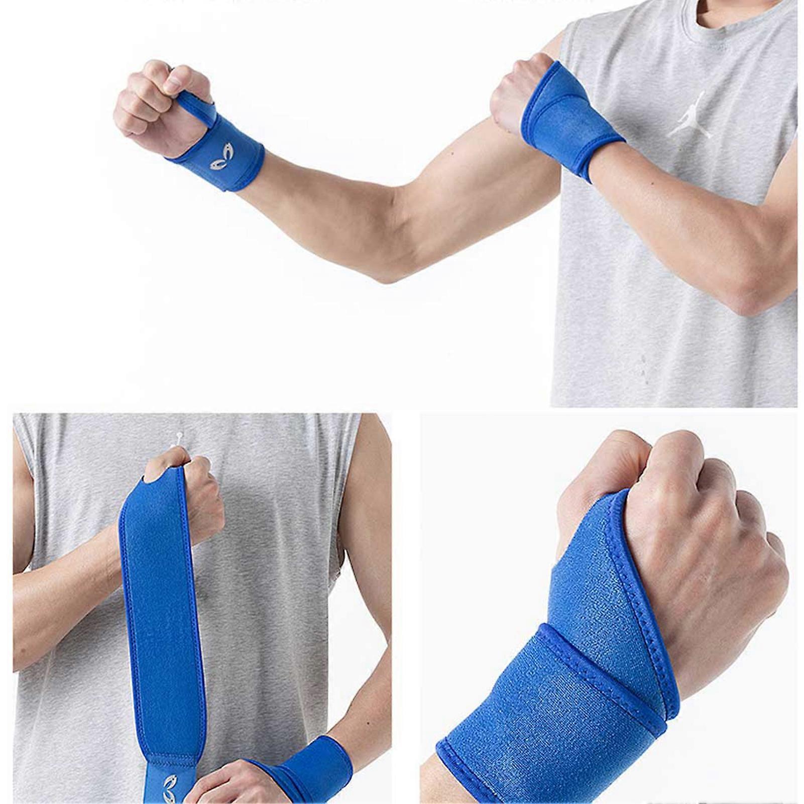 2 Pieces Wrist Support Replacement Protective Adjustable Breathable Portable Universal Basketball Strap Wristband