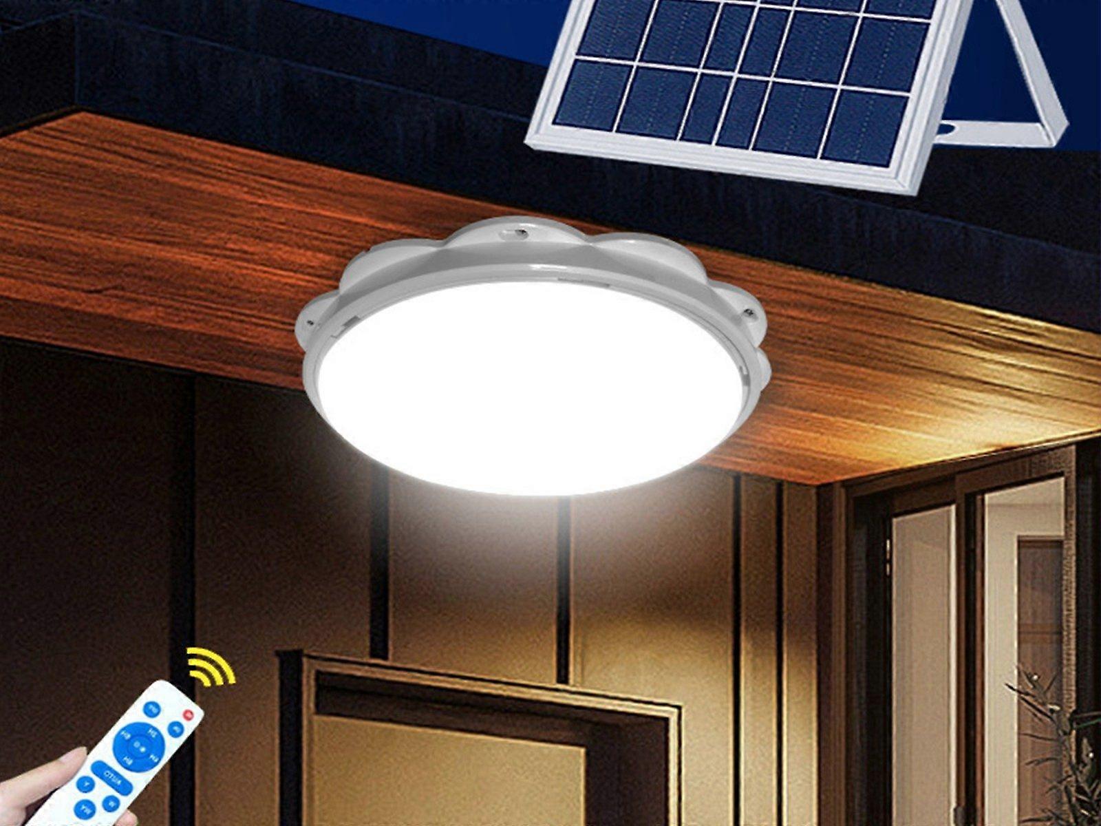 Solar Ceiling Light Garden Corridor Solar Chandelier with Remote Control
