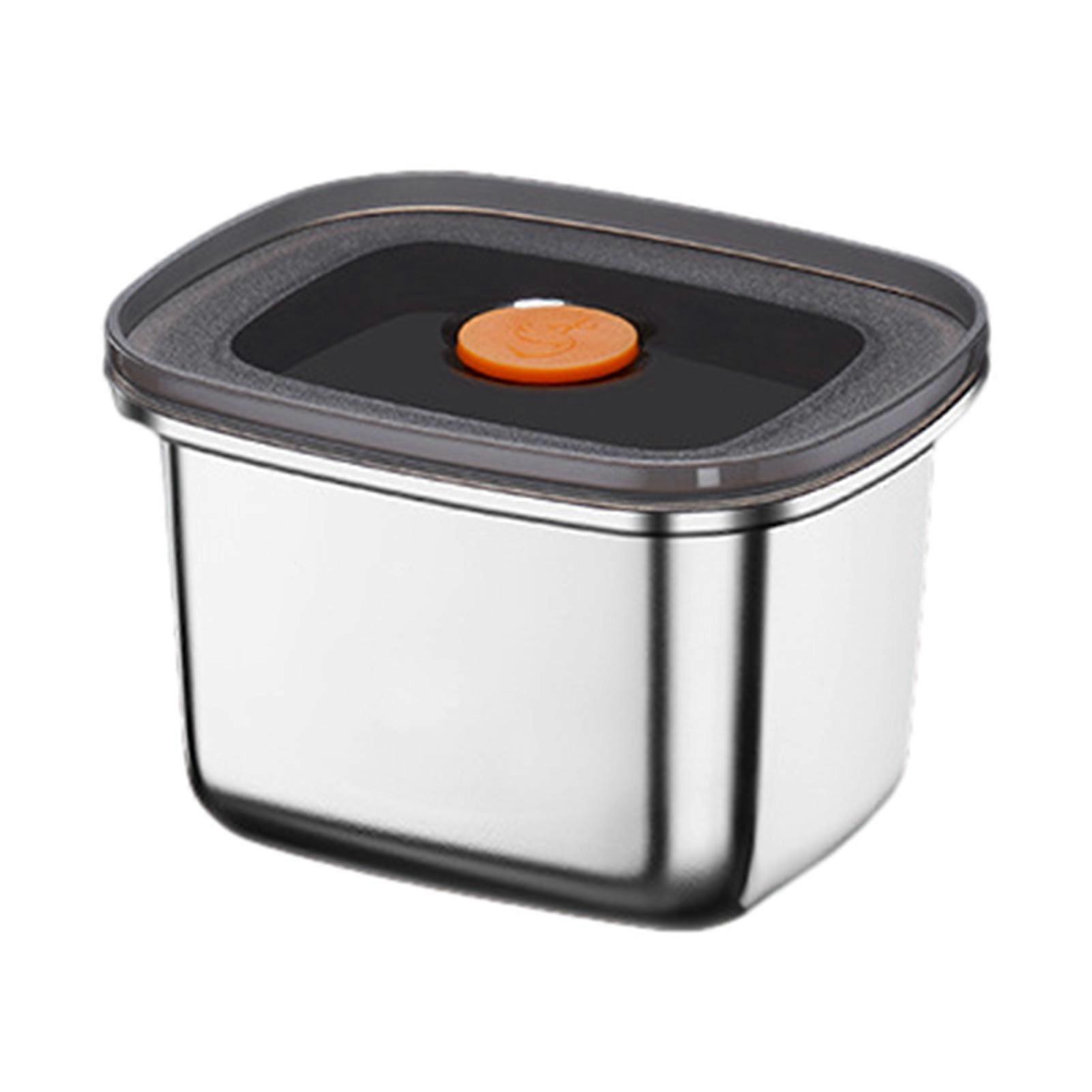 Stainless Steel Containers with Translucent Lids Leakproof Vegetable Storage Box Kitchen Accessories
