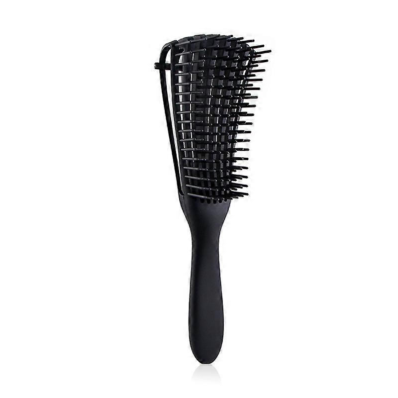 ZK-1pc Integrated Plastic Octopus Comb Compatible with African Texture Black