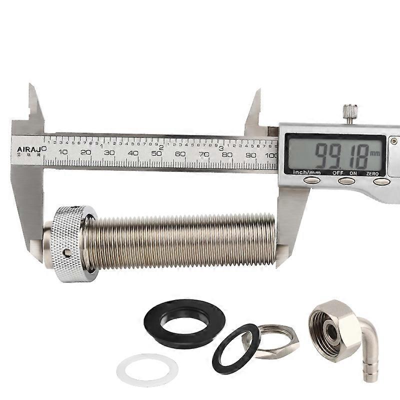 Robinet à bière avec coude de barbier, tige en laiton chromé G5/8 pour robinet réglable, distributeur de bière pression, bar à bière maison