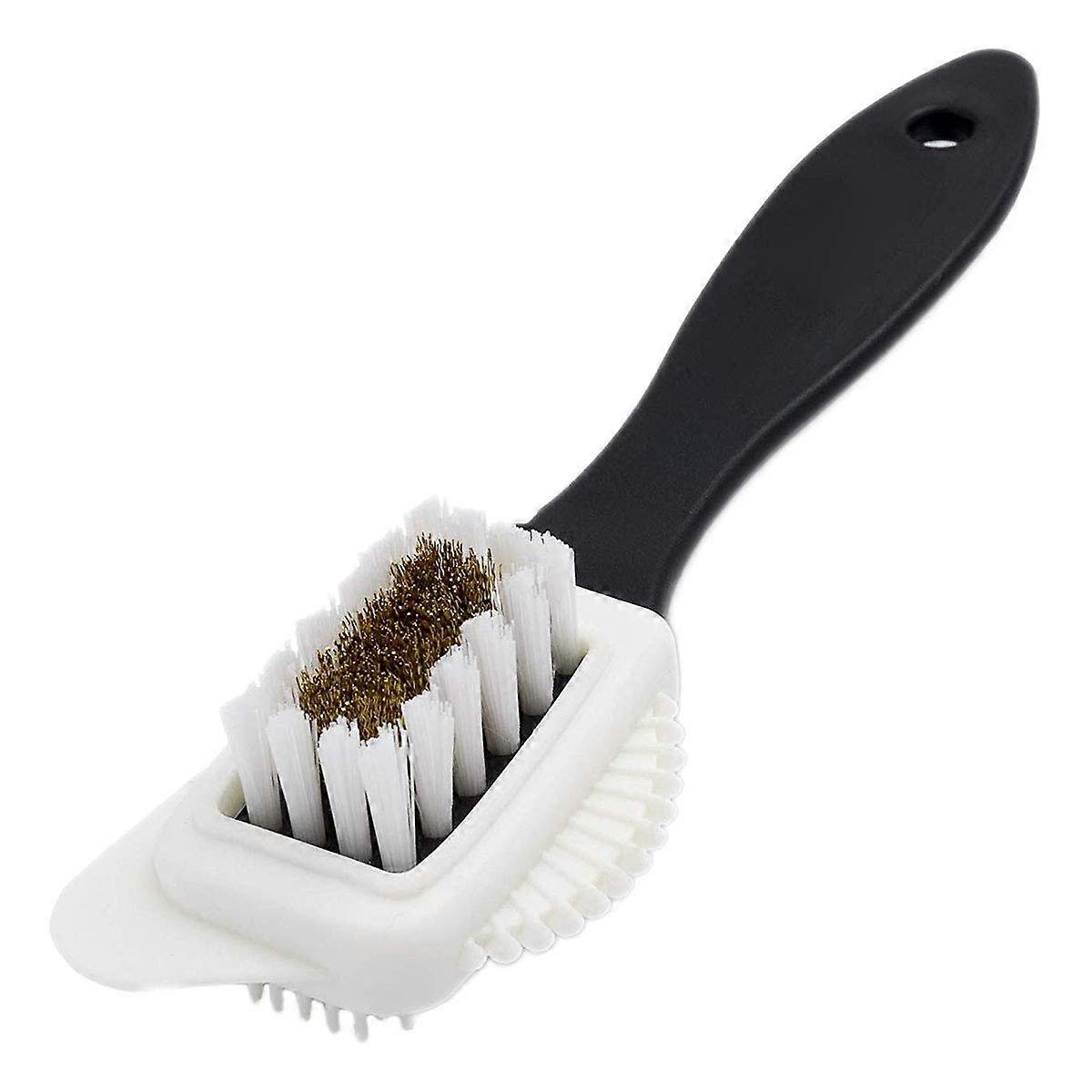 Brosse multifonctionnelle pour daim, en laiton nubuck et poils en nylon, brosse de nettoyage pour daim
