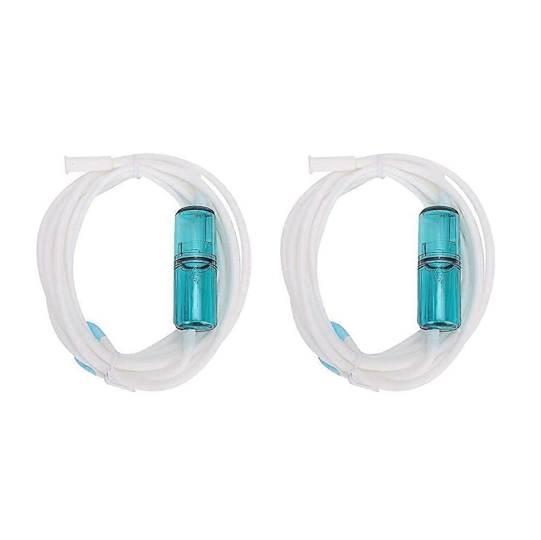2 PCS Nasal Oxygen Tube Elastic Silicone Oxygen Tube Nasal Cannula Oxygen Tubing Connectors