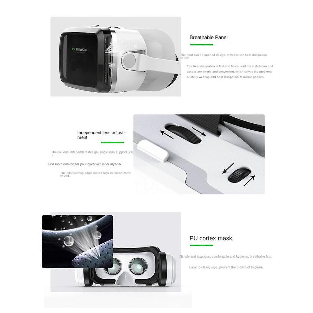 VR Earphone Edition Smartphone Cinema Okulary 3D Wirtualna rzeczywistość Soczewka oka Poręczny kask do gry Mou