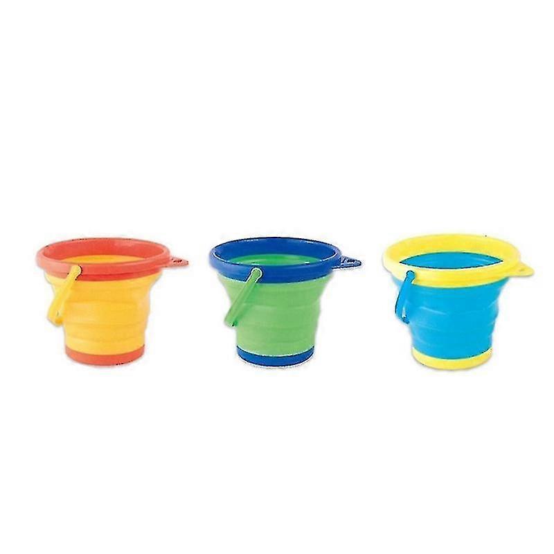 3 Pcs Foldable Bucket,children's Sand Bucket Set,collapsible Bucket
