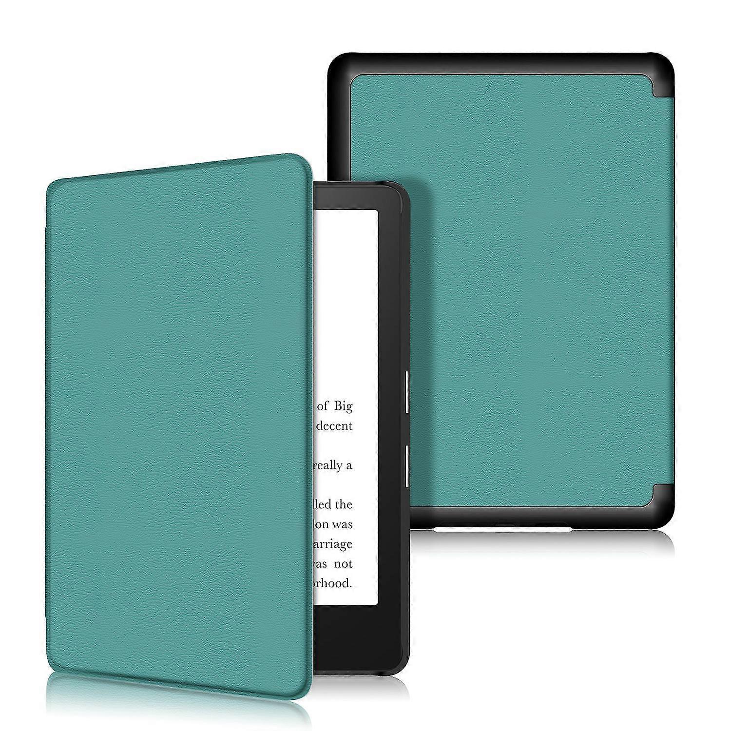 Kindle Paperwhite 2021 Protective Case Leather Case-dark Green