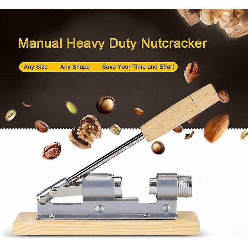 Manual Nutcracker Heavy Duty Nuts Cracker Wooden Handle Nutcracker Baking Tools