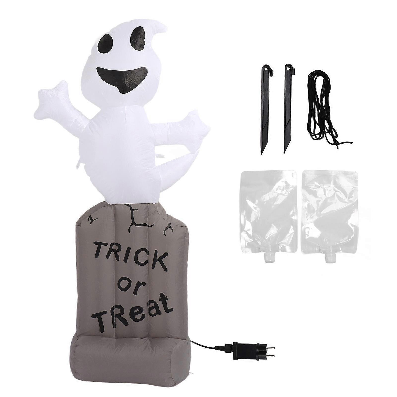 Lápides de fantasmas infláveis decoração 5Ft LED IP44 à prova d'água com soprador Explodir lápides de fantasmas para quintal interno e externo UE Plug 220240V