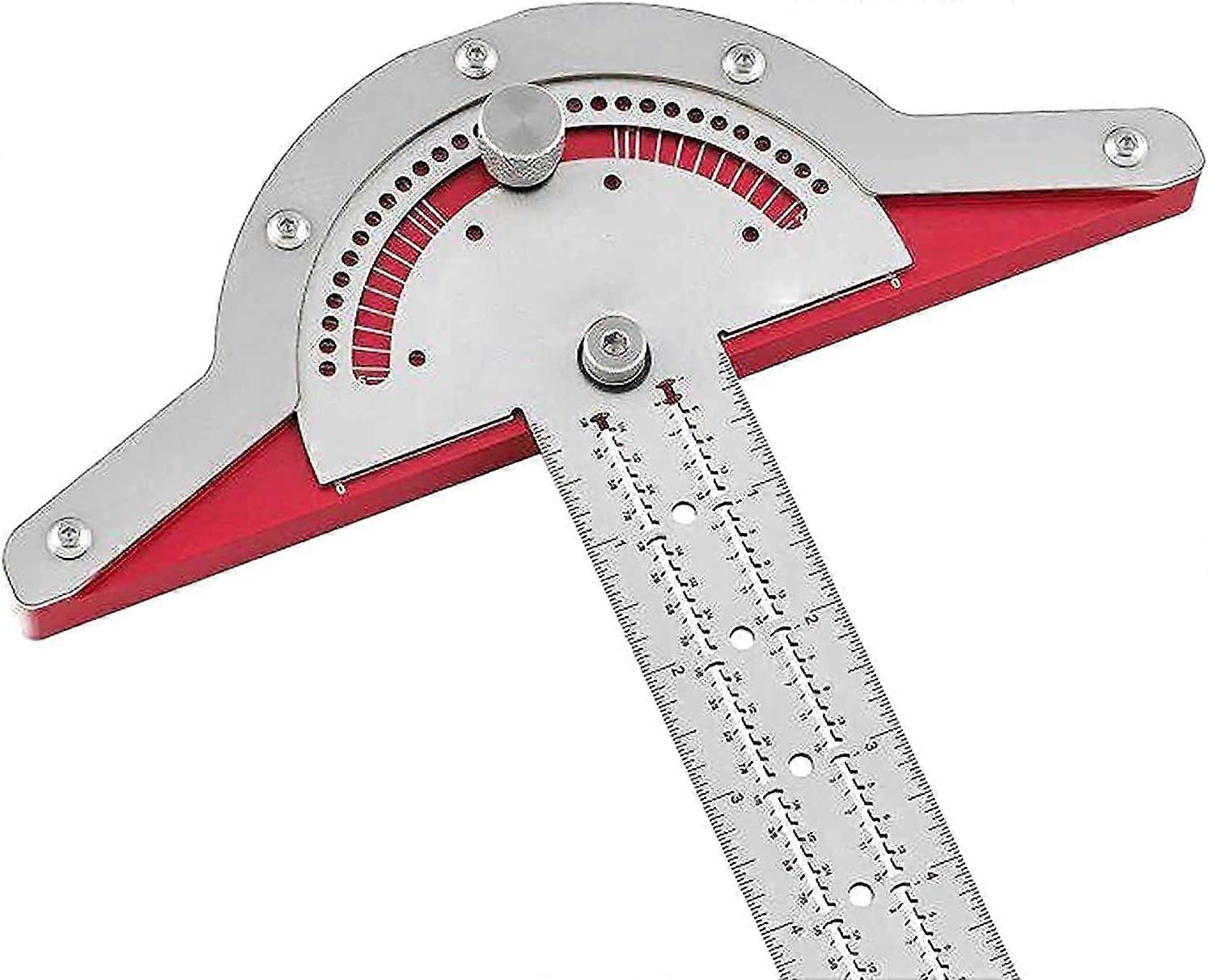 10 Inch Adjustable Protractor Goniometer Stainless Steel Caliper, T-angle Craft Measuring Tool