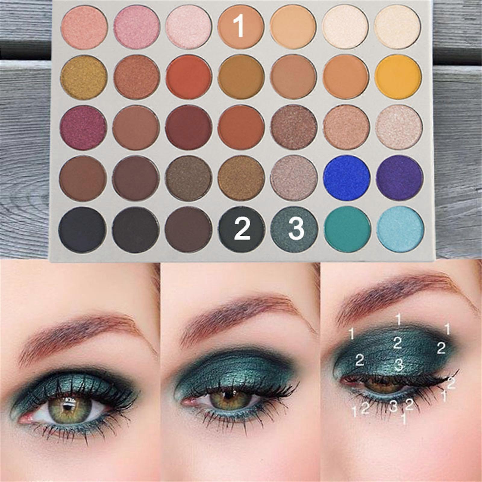 35 Color Matte Pearlescent Eyeshadow Lasting Non-flying Powder Eyeshadow Waterproof