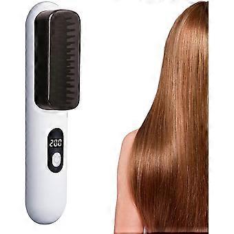 Cordless Hair Straightening Brush, Straightening Comb, Fast Heating Straightening Iron, Fast Heating Hot Air Brushes, Portable Travel