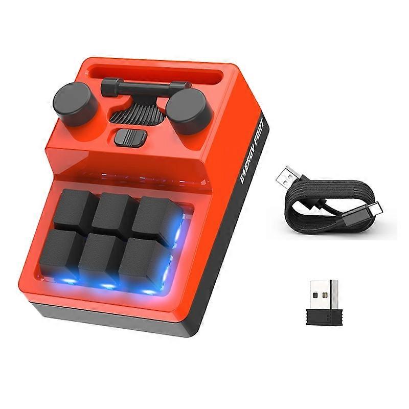 Custom Programming Macro Knob Keyboard 6 Keys Macropad Copy Paste RGB Keypad