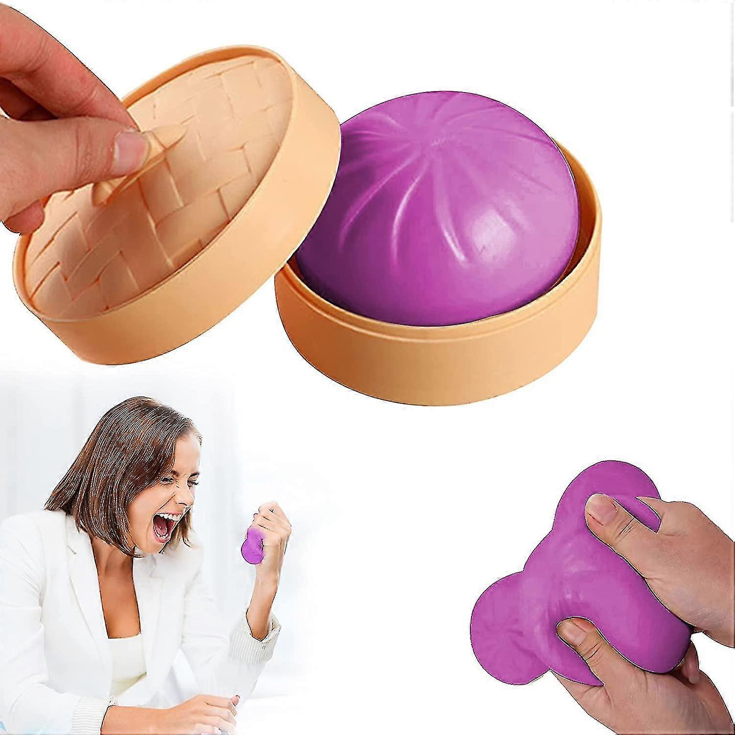 Dumpling Squishy Steamed Stuffed Bun Simulation Decompression Toy Stress Relief Toys