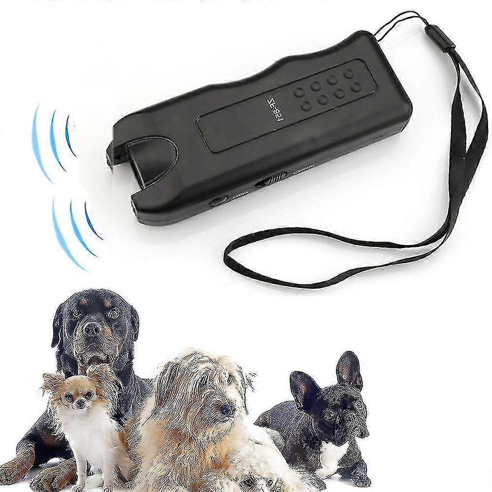Dog Repeller Ultrasonic Handheld Anti Dog Barking Device 3 In 1 Dog Training Tool