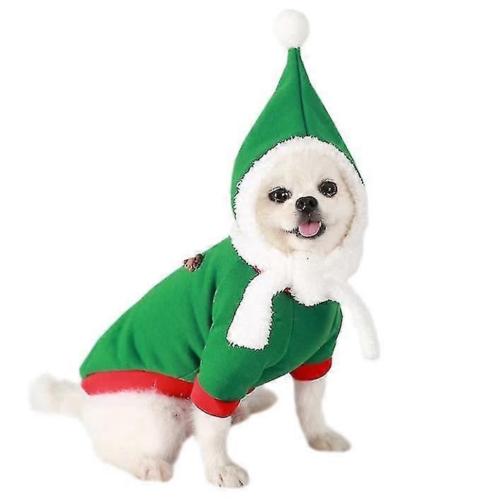 2pcs Pet Clothes Hat Kit Christmas Dogs Snowman Cosplay Dress Pets Costume