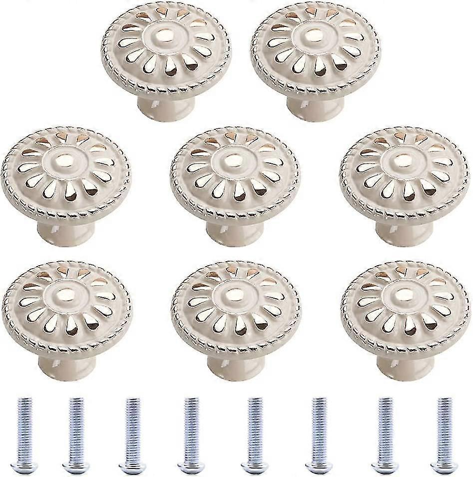 cabinet knob 8pcs round drawer cabinet knobs cabinet handle kitchen drawer cabinet door knobs white