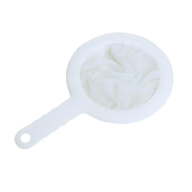 Filtro in nylon a rete ultra fine Cucchiaio filtrante in plastica per latte di soia Caffè Latte Succo di yogurt