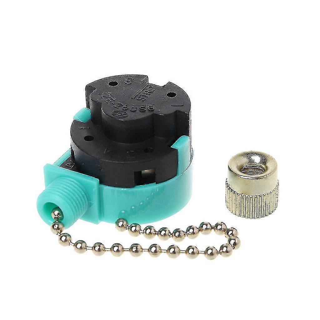 3a/250v 6a/125v Zipper Switch 3 Speed Pull Chain Nickel Fan Wall Switch