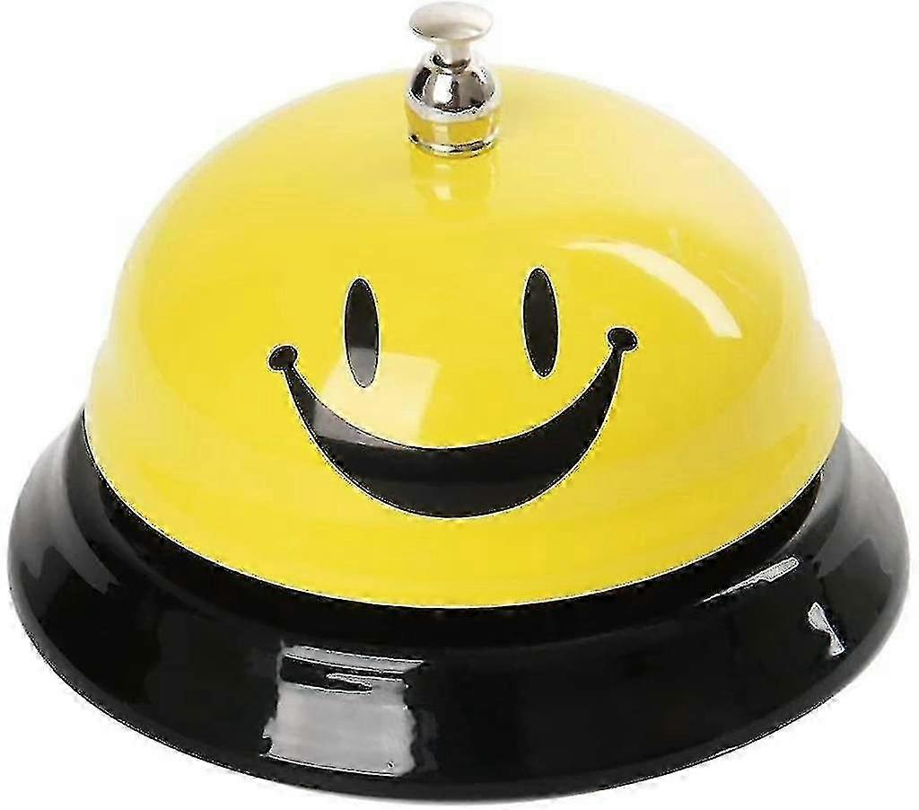 Table Bell Table Bell Smiley Call Service Bell Metal Reception Bell With Clear Sound For Hotel Resta jkw
