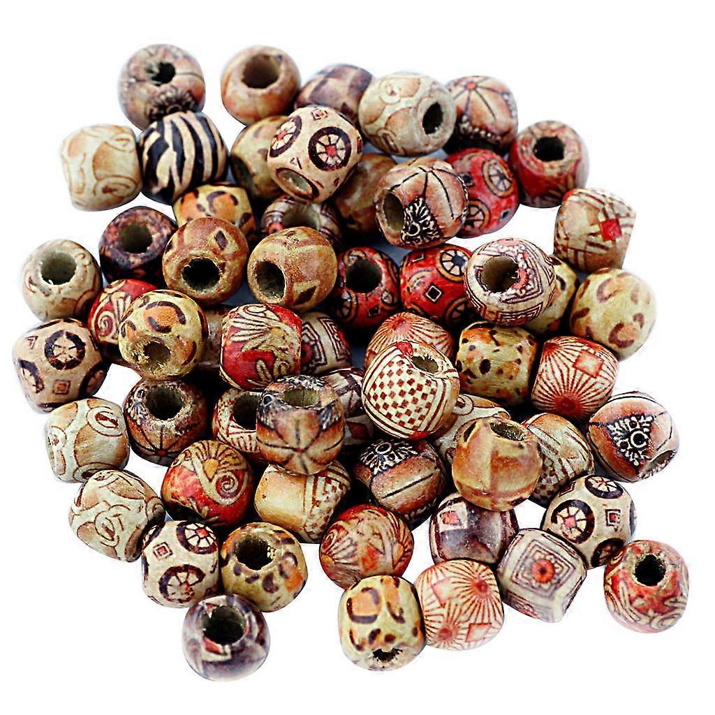 4x 100pcs Mixed Large Hole Ethnic Pattern Stringing