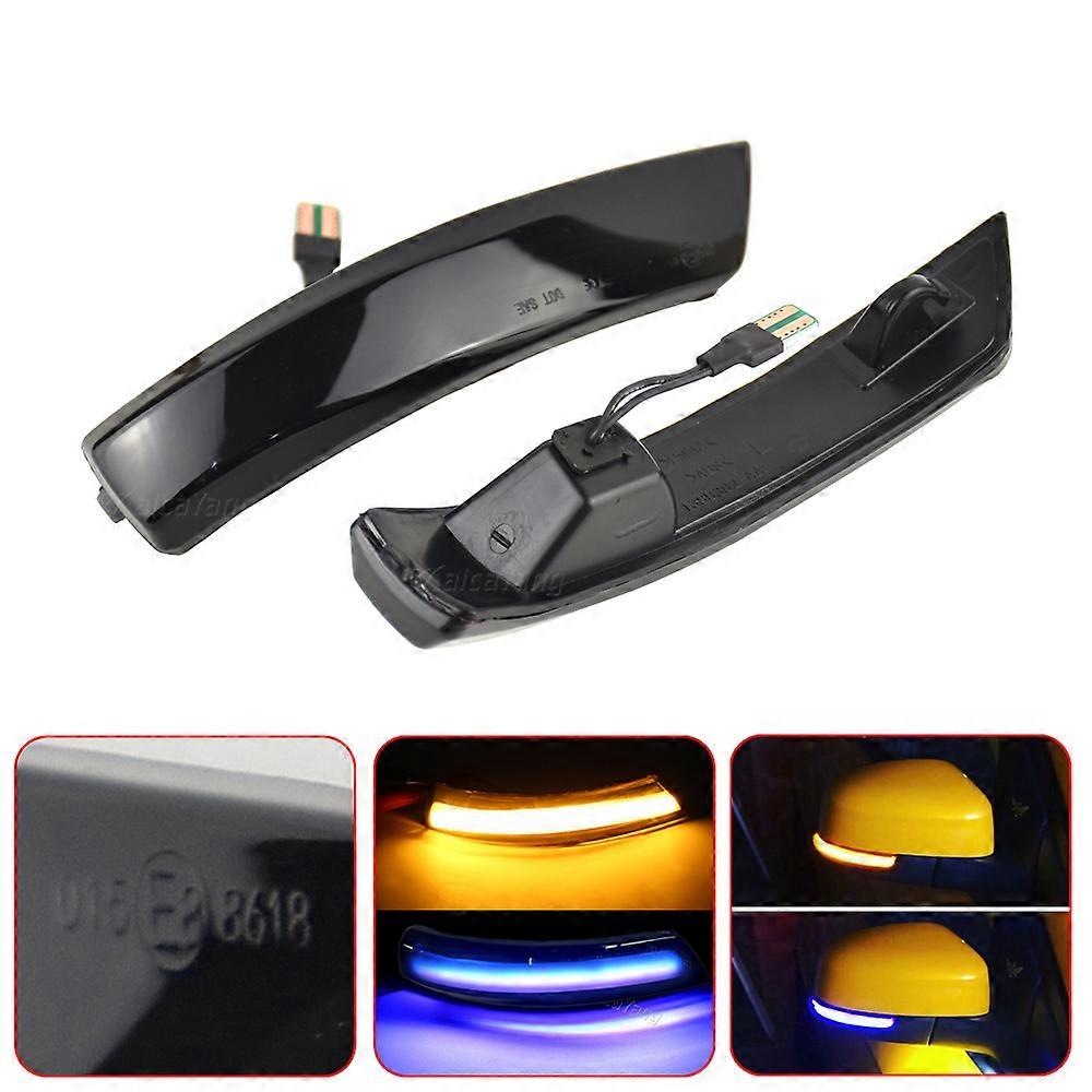 2x For Ford Focus 3 MK3 35 MK2 Mondeo Mk4 Dynamic Turn Signal Light LED Side Rearview Mirror Sequential Indicator Blinker Lamp