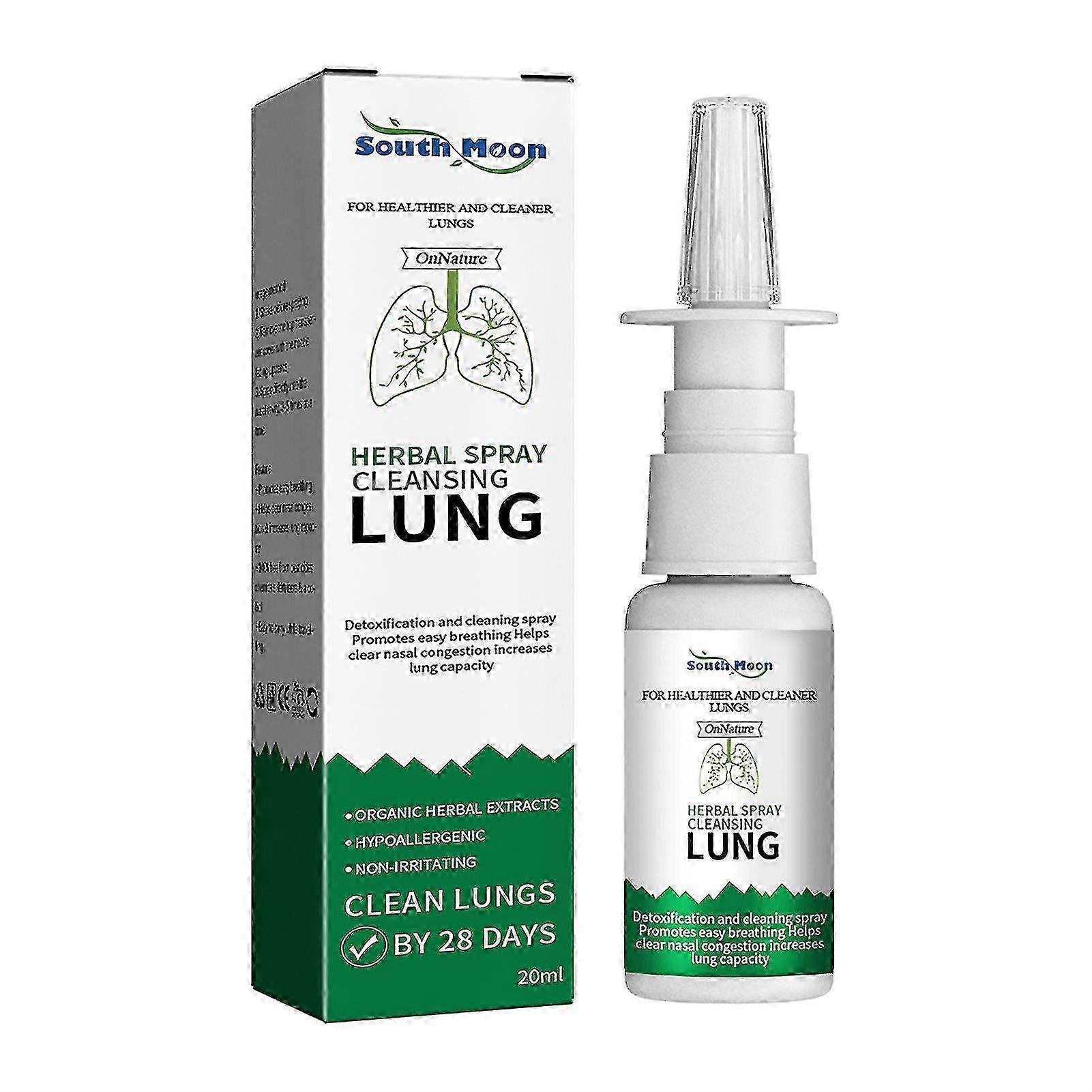1-3pcs Lung Detox Herbal Cleanser Spray For Smokers Clear Nasal Congestion Anti Snoring Solution Stop Snore Relief Spray Tw
