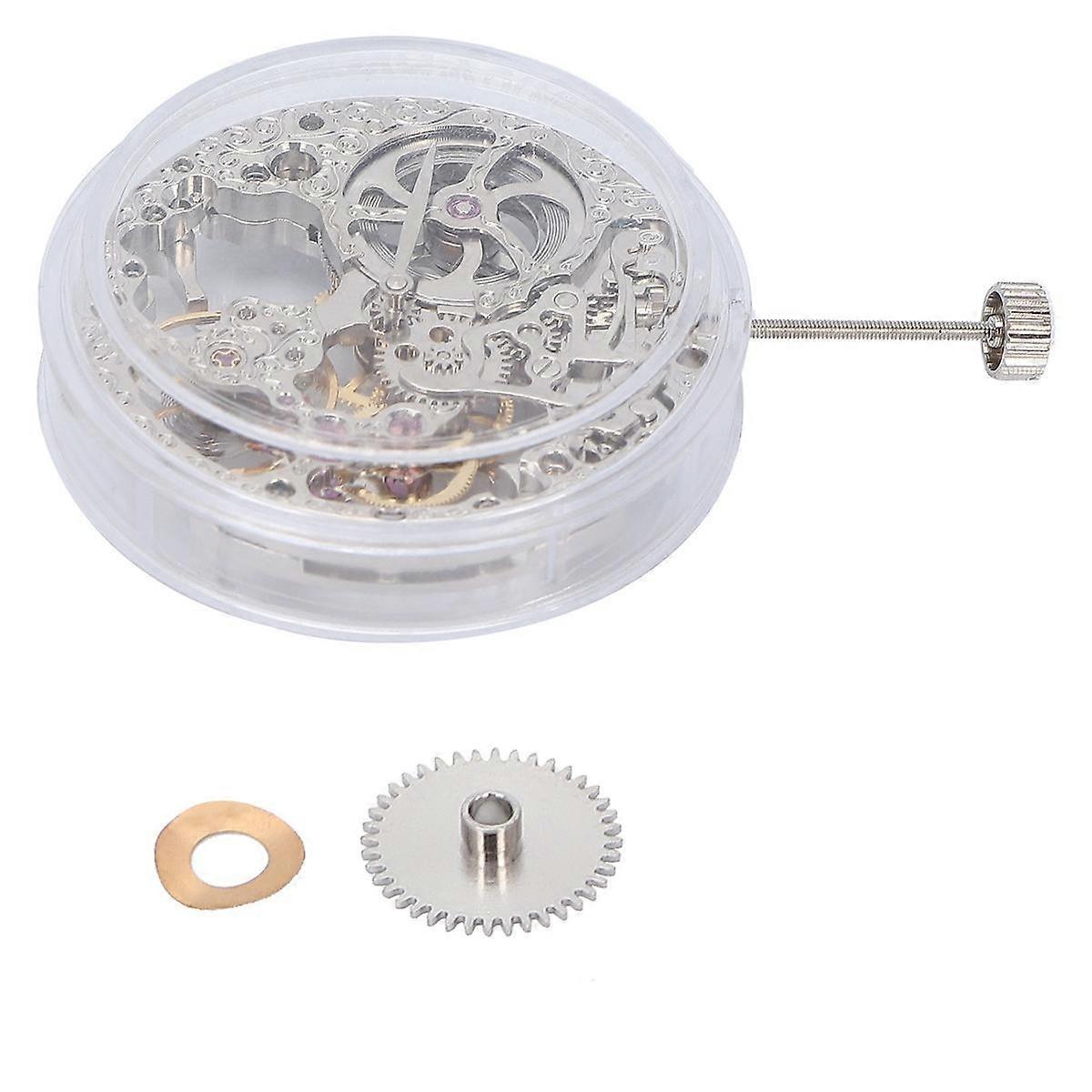 6498 Mechanical Watch Movement 21600 Bph for ETA 6498 Watch Hand Winding Hollow Skeleton Movement R