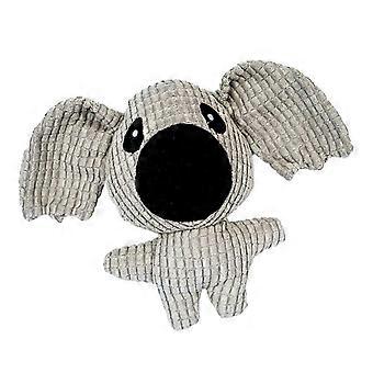 Dog Plush Chew Toy Interactive Bite Resistant Stuffed Toy for Pets Relieve Boredom Grey Koala