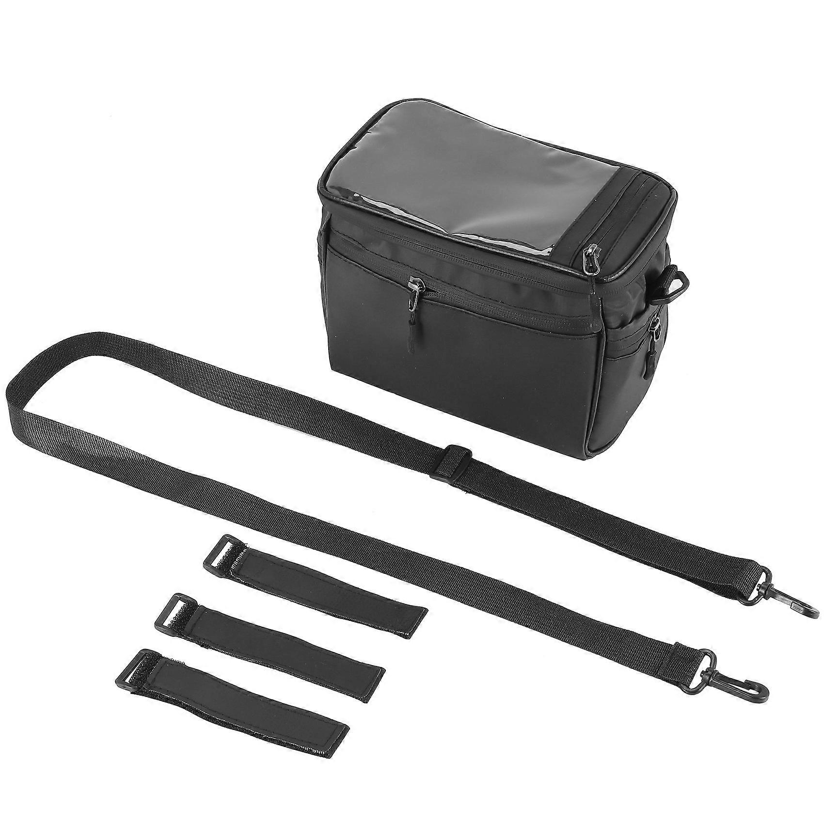 Bike Handlebar Bag Multifunctional Waterproof Bike Front Bag Bicycle Frame Bag Waist Shoulder Bag C
