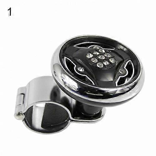 Stylish Rhinestones Car Steering Wheel Spinner Knob Handle Control