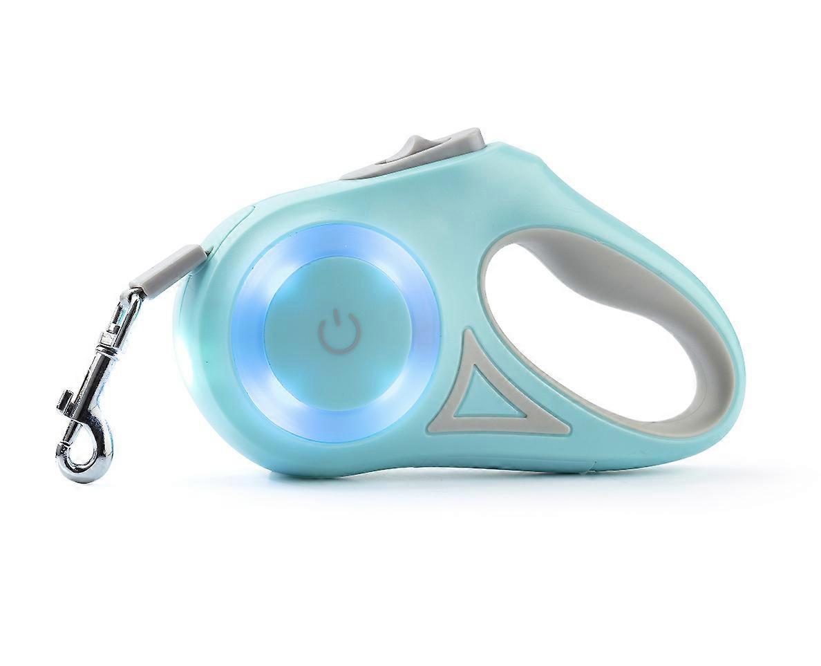 Retractable Dog Leash With Light,dogs Or Cat Flashlight green