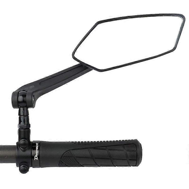 Bicycle Mirror, Extra Large Mirror, HD 360 Adjustable Mirror (for Bicycle), Suitable for 20-24mm Handlebars, Foldable Bicycle Mirror (Adjustable Left 