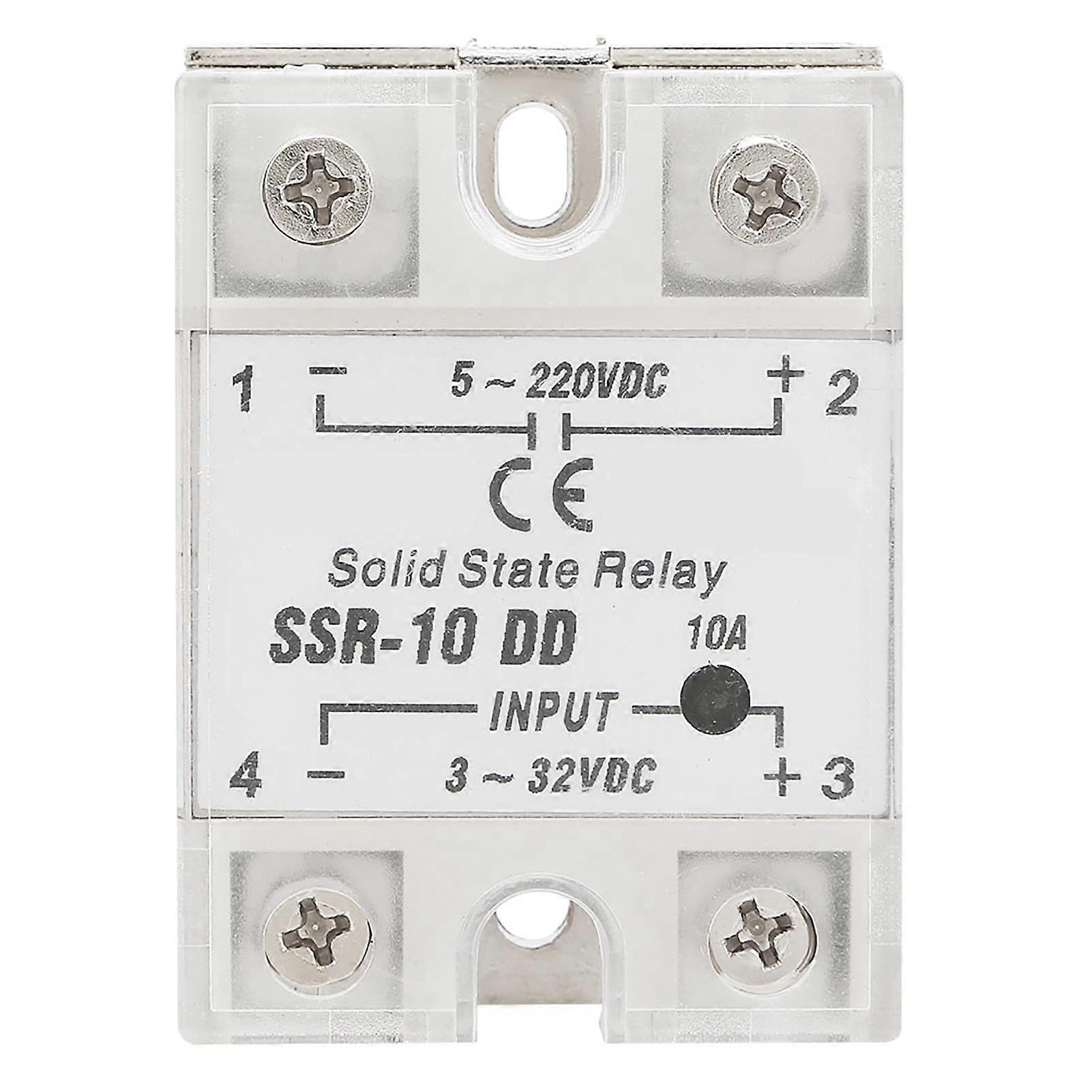 SSR-10 DD 10A 5-220VDC Solid State Relay compatible Industrial Automation Process