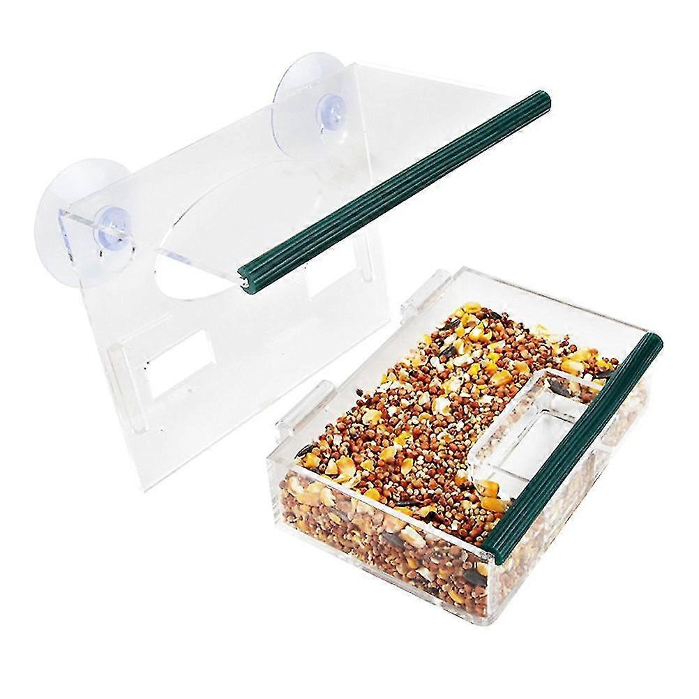 Bird Feeding Tray Clear Window Bird Feeder Suction Bird Feeder Bird Feeders Window Bird Feeder Bird Feeder Drain Holes