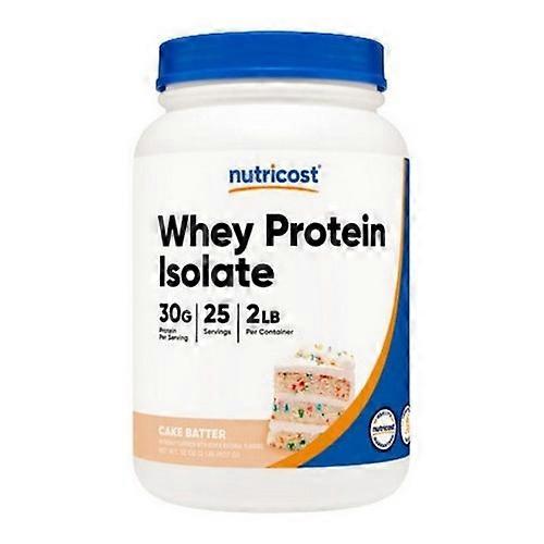 Nutricost Whey Protein Isolate Powder Cake Batter ,2 Lbs