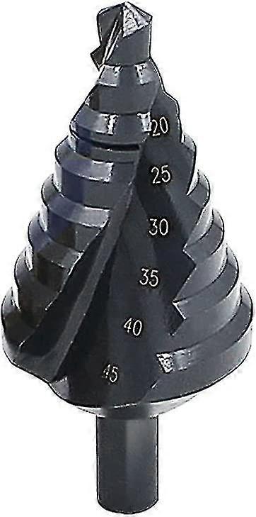 Nitriding Spiral Step Drill Bit | Multi-hole cutter | 10mm-45mm total 8 hole sizes for hole cutting