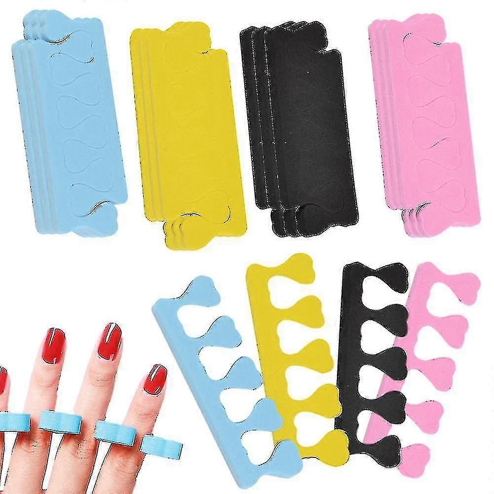 24 Pcs Finger And Toe Separators Pedicure Tool Nail Art Tools Soft Durable