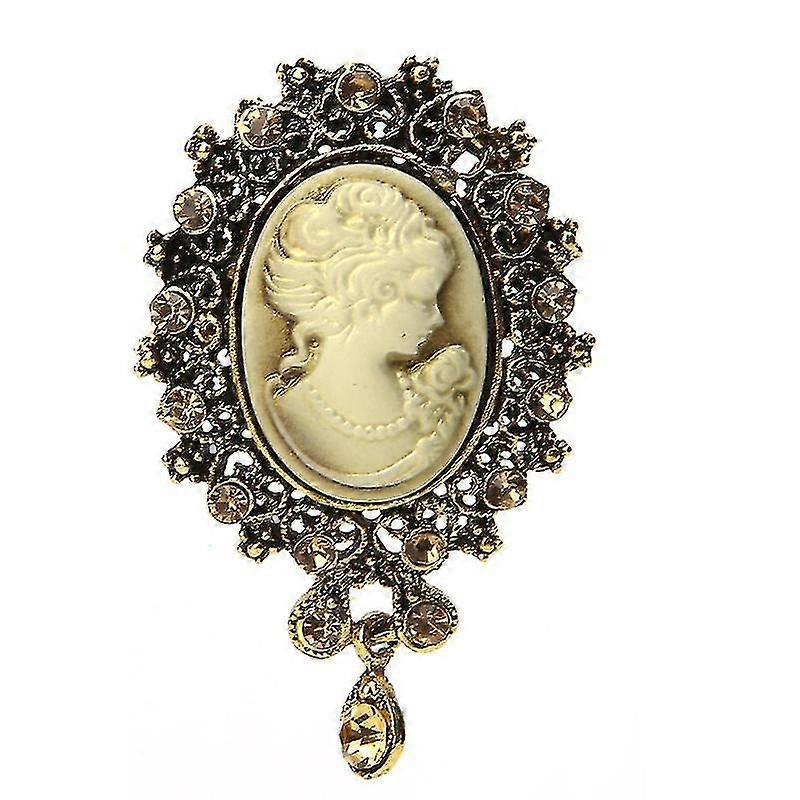 Lady Vintage Cameo βικτοριανό στυλ γαμήλιο πάρτι γυναικών μενταγιόν καρφίτσα καρφίτσα καρφίτσα
