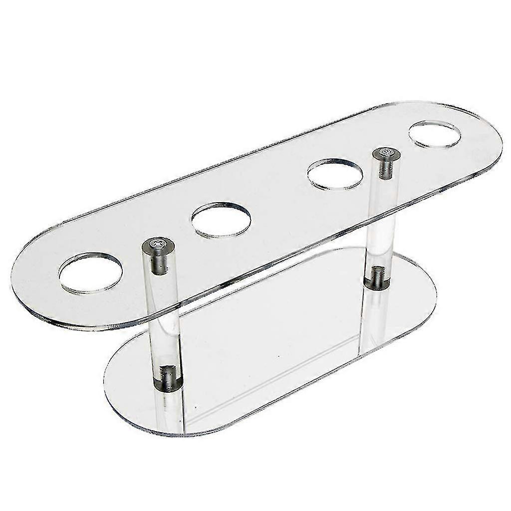4 Holes Acrylic Ice Cream C H Tray Sushi Roll Display D Rack Dessert Shelf Wedding Rat