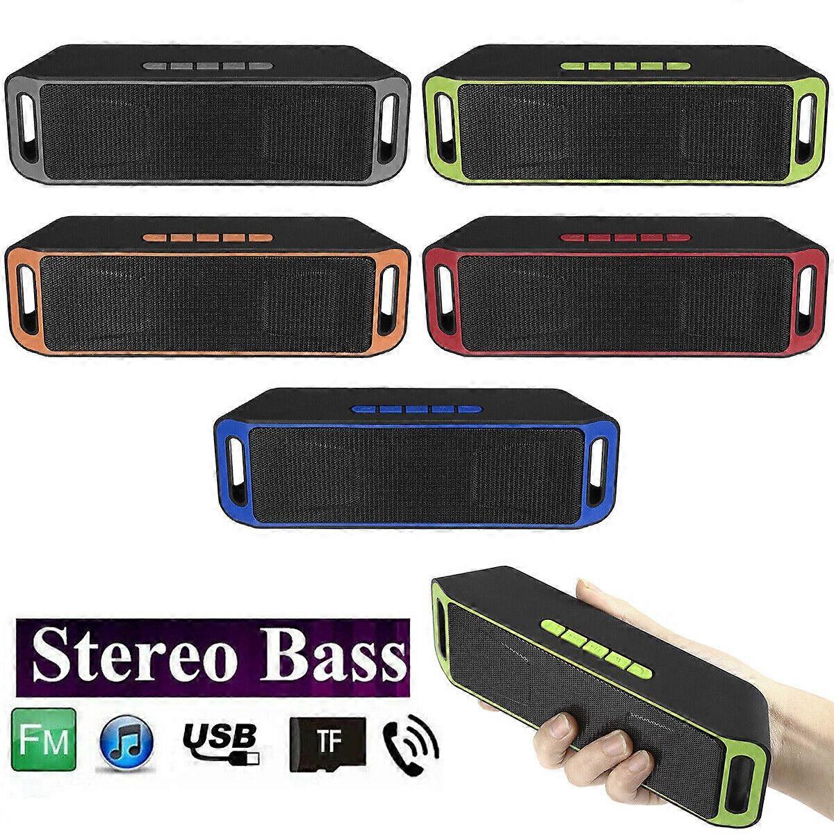 Bluetooth Haut-parleur Portable Sans Fil Extérieur Stéréo Basse USB TF FM Radio FORT